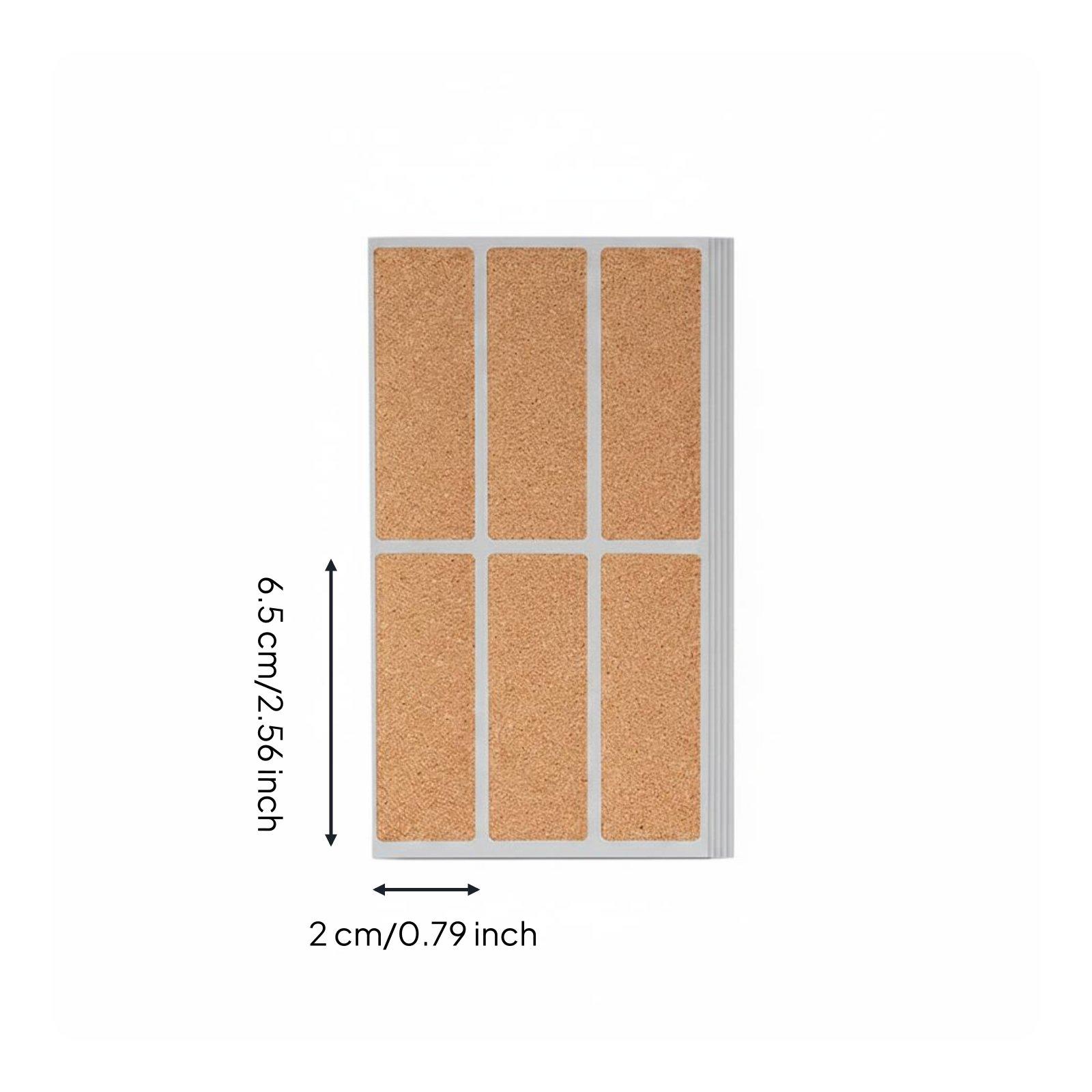 Spice Jar Labels - Waterproof Cork Label Stickers Removable PVC