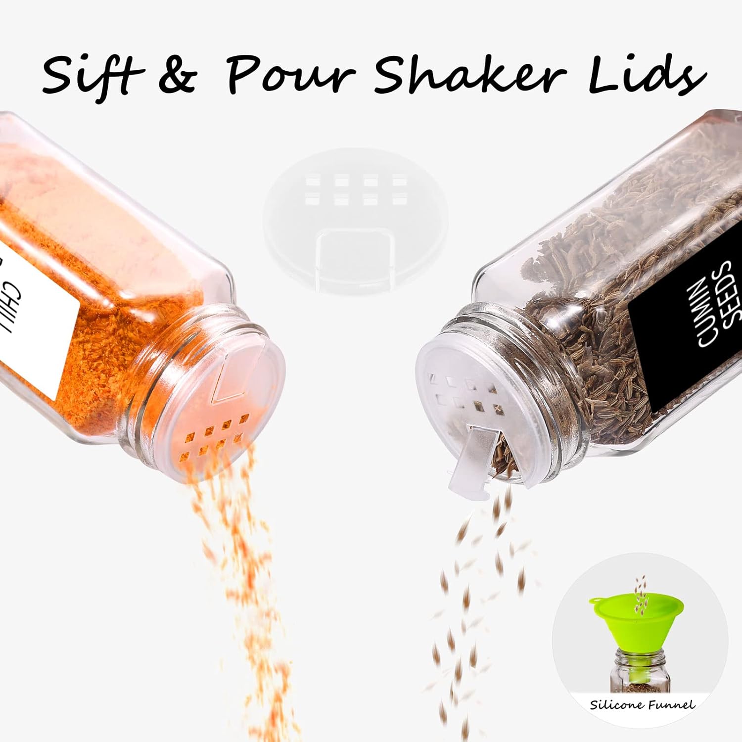 12Pcs Glass Spice Jars with La - Spice Jar Labels review and price