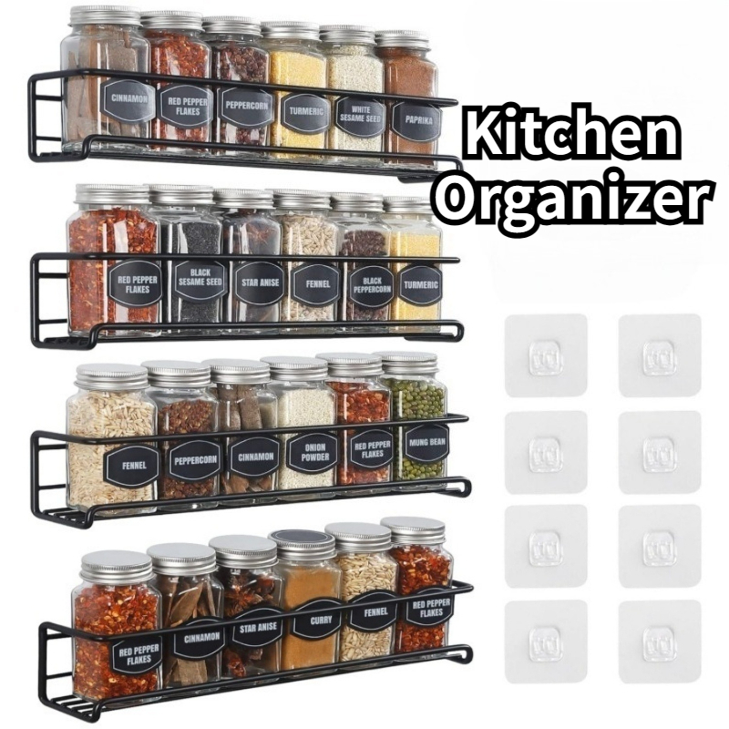 2PCS Kitchen Spice Rack Metal  - Spice Jar Labels review and price