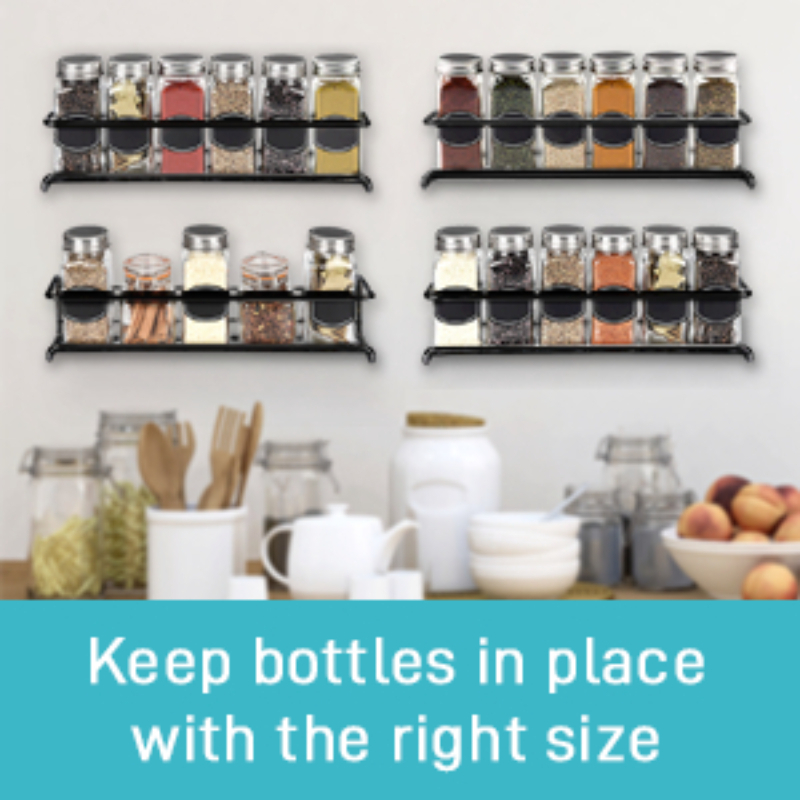 2PCS Kitchen Spice Rack Metal  - Spice Jar Labels review and price