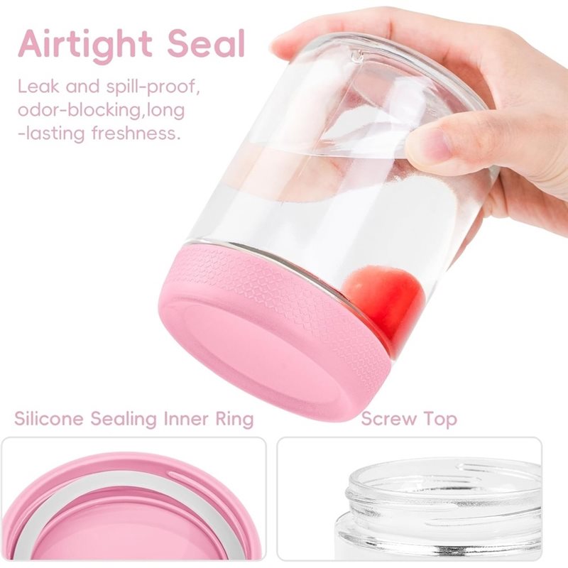 ABUI-Glass Jars With Airtight  - Meal Prep Oatmeal review and price