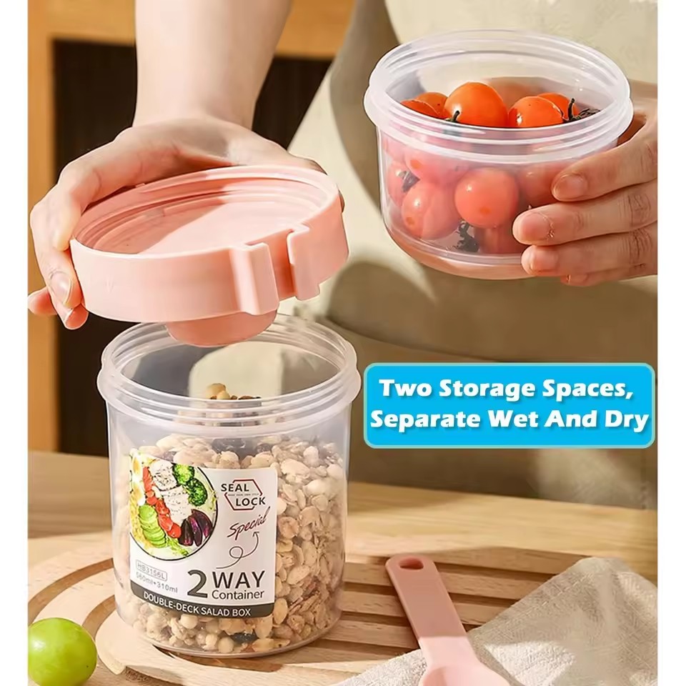 Salad Oatmeal Cup 500ml+300ml  - Meal Prep Oatmeal review and price