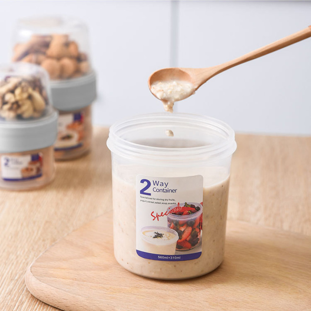 Portable Dual Layer Food Stora - Meal Prep Yogurt Bowl review and price
