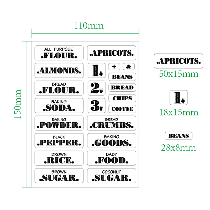 132pcs Kitchen Food Stickers W - Spice Jar Labels review and price
