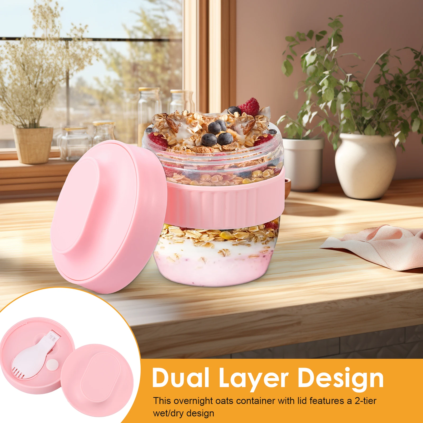 Double Layer Overnight Oats Co - Meal Prep Oatmeal review and price