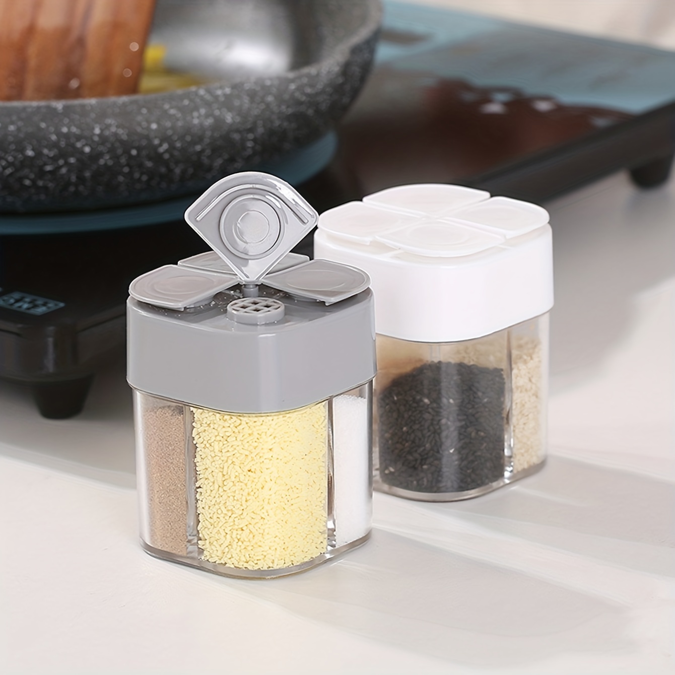 4in1 Camping Seasoning Shaker  - Spice Jar Labels review and price
