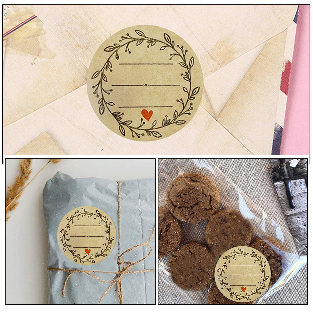 3 Rolls Kraft Paper Round Labe - Spice Jar Labels review and price